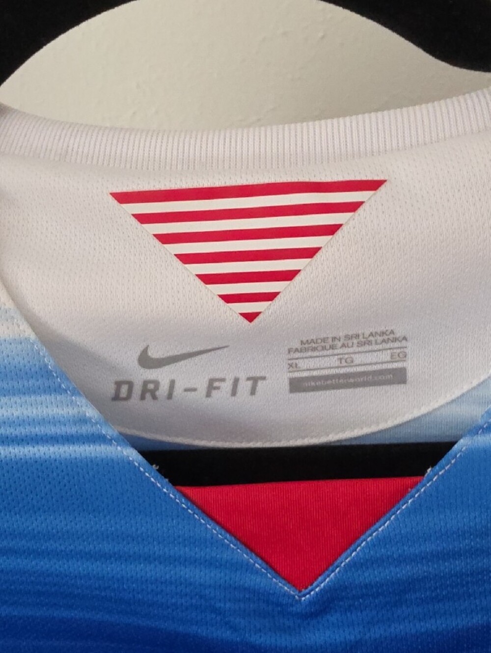 Nike Blue Gradient US Soccer Jersey with White Accents XL - Picture 5 of 11